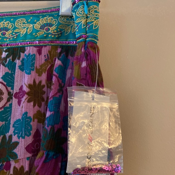 NWT DKNY Jeans boho inspired mini skirt size 7 - Picture 4 of 7